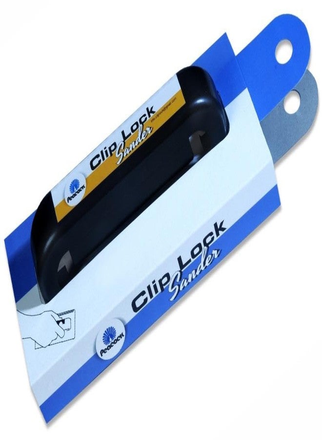 بيكوك صنفرة يدوية من بيكوك مع حامل ورق صنفرة إسفنجي (9 بوصات × 4 بوصات) | أداة صنفرة مريحة للجدران والخشب والمعادن والجص | تناسب ورق صنفرة نصف A4 | للاستخدام الجاف والرطب - وسادة صنفرة واحدة - Image 1